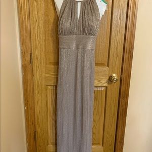 Mother of bride champagne shimmer gown